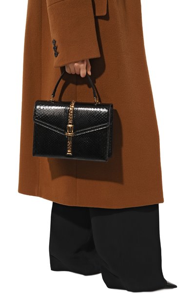Сумка sylvie 1969 small из кожи питона GUCCI, арт. 602781 LJM0G, фото 2