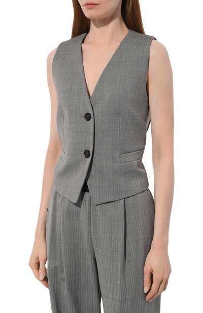 Жилет HELMUT LANG черно-белого цвета по цене 52400 руб., арт. N09HW104, фото 3 Жилет HELMUT LANG, арт. N09HW104, фото 3