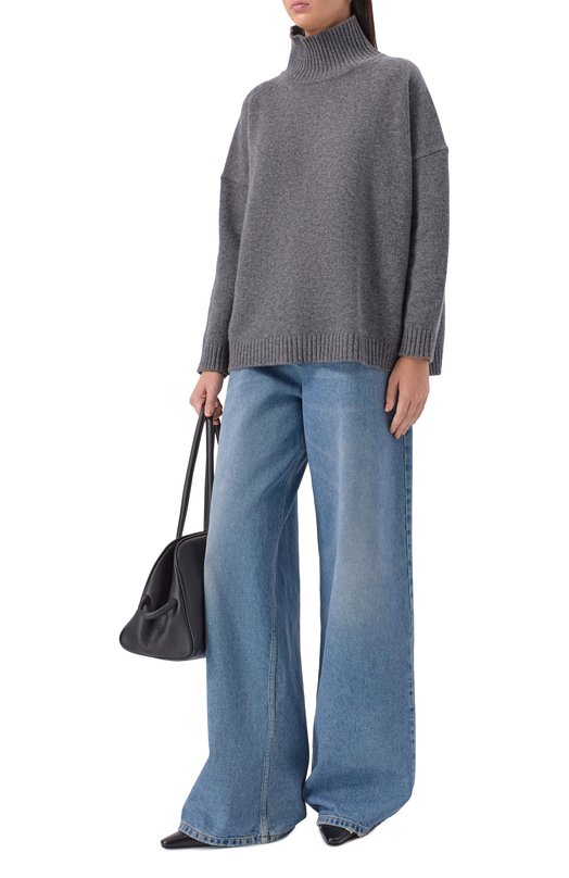 Шерстяной свитер Weekend Max Mara B0RGIA Серый  B0RGIA Фото 2