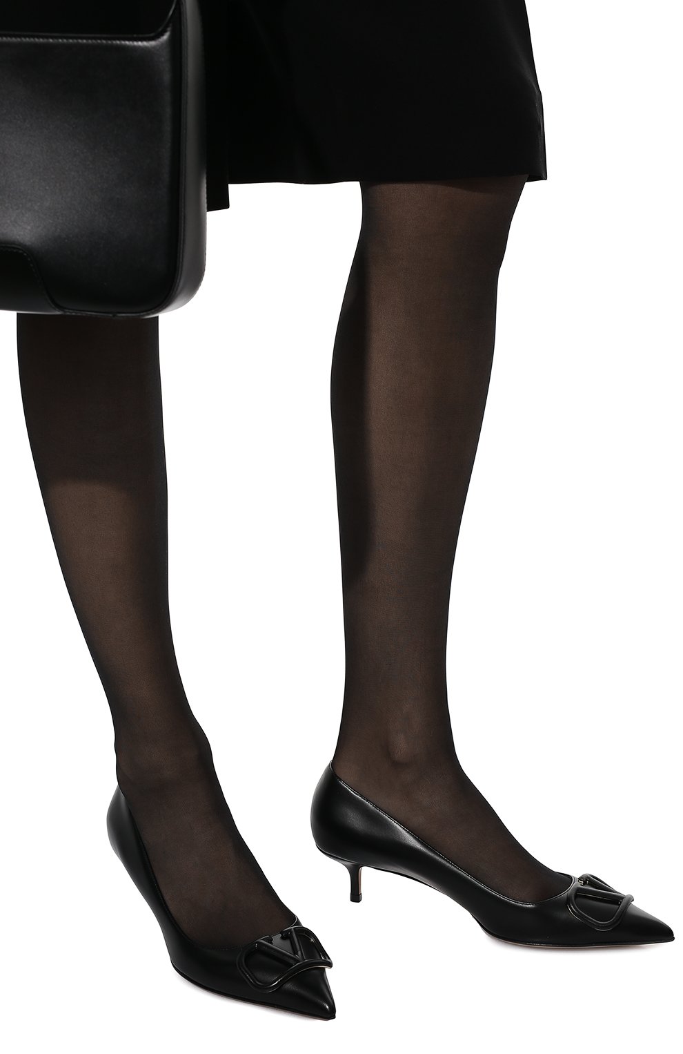 Кожаные туфли vlogo signature VALENTINO, арт. XW2S0Q63/MZF, фото 3