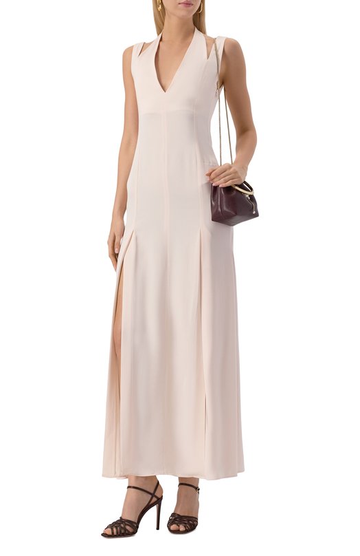 Текстильные босоножки Kerry 95 Gianvito Rossi G32629.95RIC.CREM0KA Коричневый  G32629.95RIC.CREM0KA Фото 3