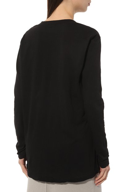Хлопковый лонгслив JAMES PERSE черного цвета по цене 27100 руб., арт. WKJ3637/BLK, фото 4 Хлопковый лонгслив JAMES PERSE, арт. WKJ3637/BLK, фото 4