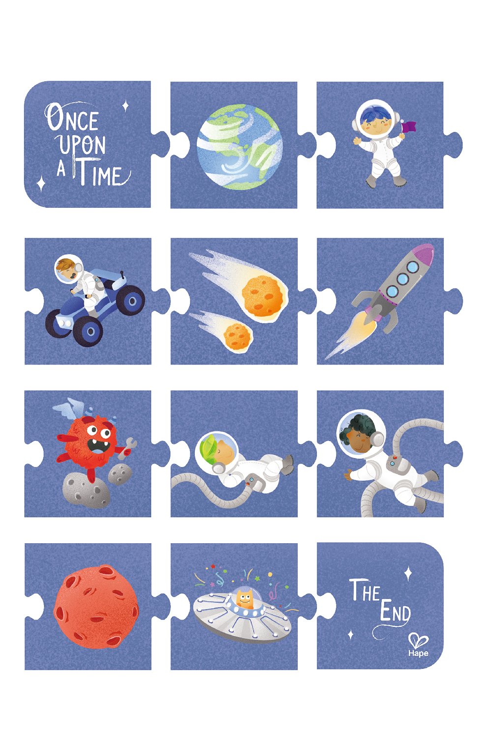 Пазл 3 в 1 космические приключения HAPE, арт. E1646_HP, фото 5