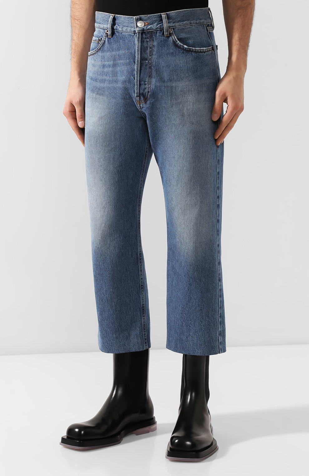 Укороченные джинсы BALENCIAGA, арт. 594609/TDW14, фото 3