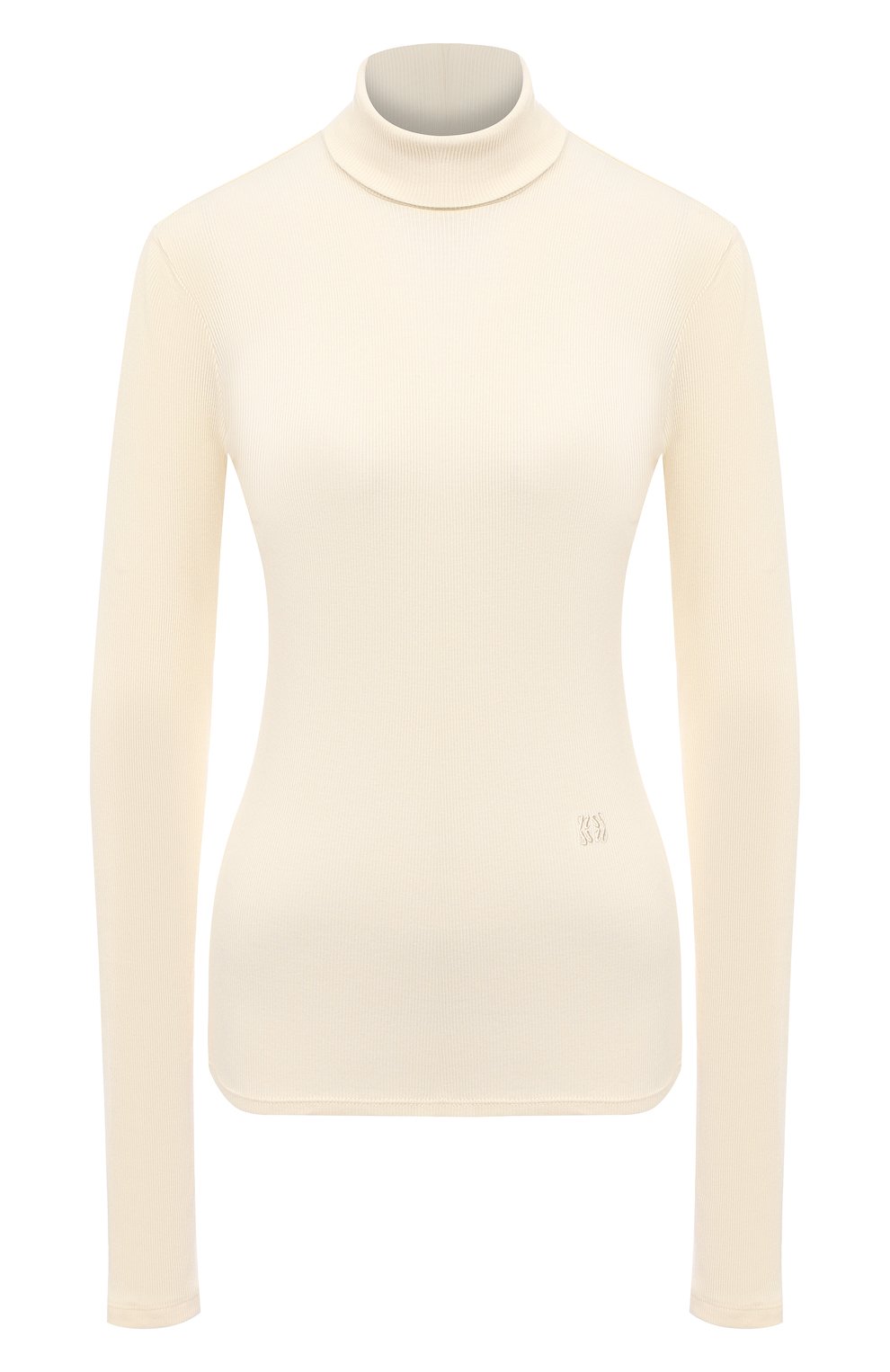 Хлопковая водолазка NANUSHKA кремового цвета по цене 39950 руб., арт. HARRI_CREME_RIB JERSEY, фото 1 Хлопковая водолазка NANUSHKA, арт. HARRI_CREME_RIB JERSEY, фото 1