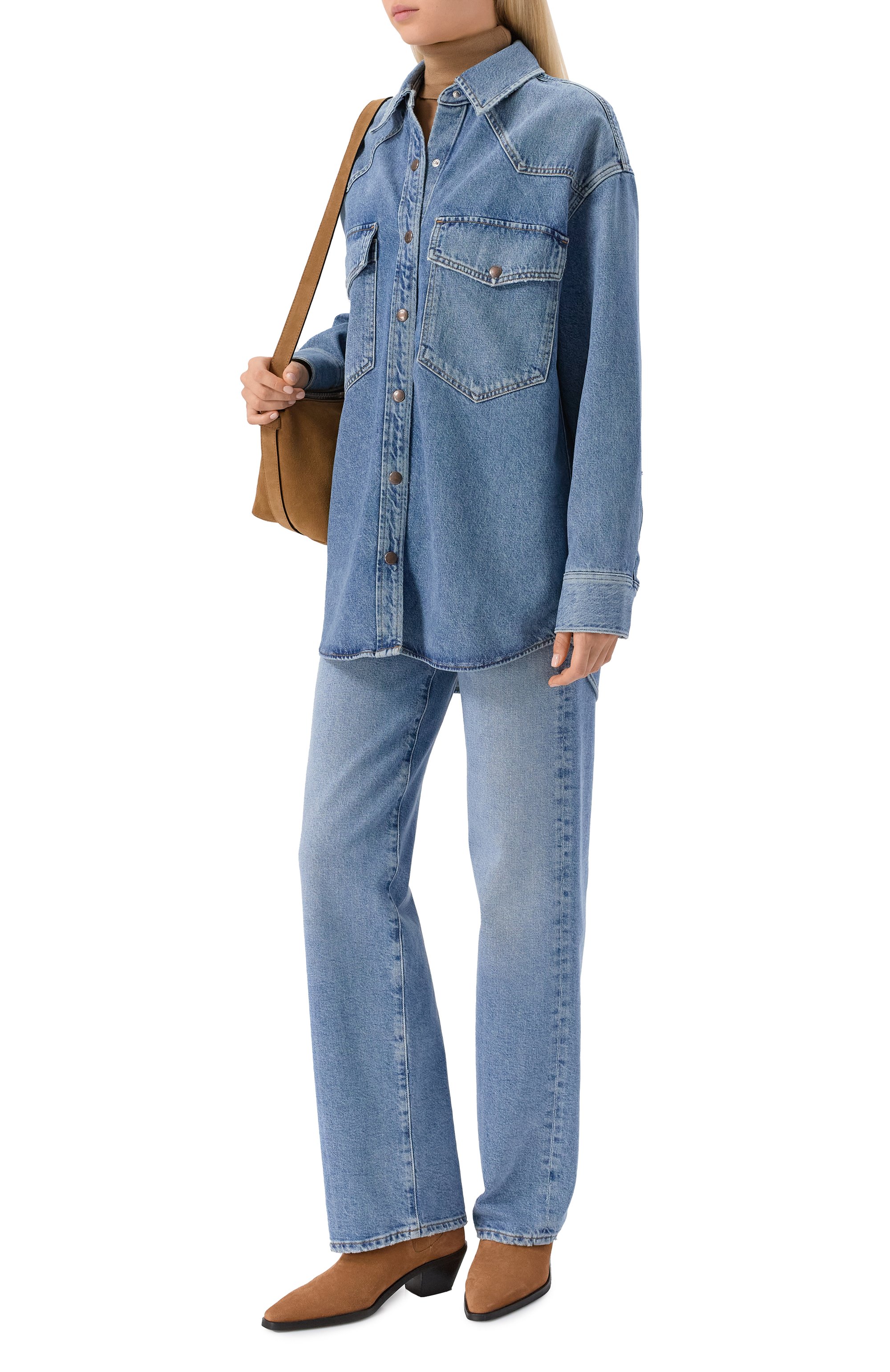 Джинсовая рубашка AGOLDE, арт. A7357B1463, фото 2