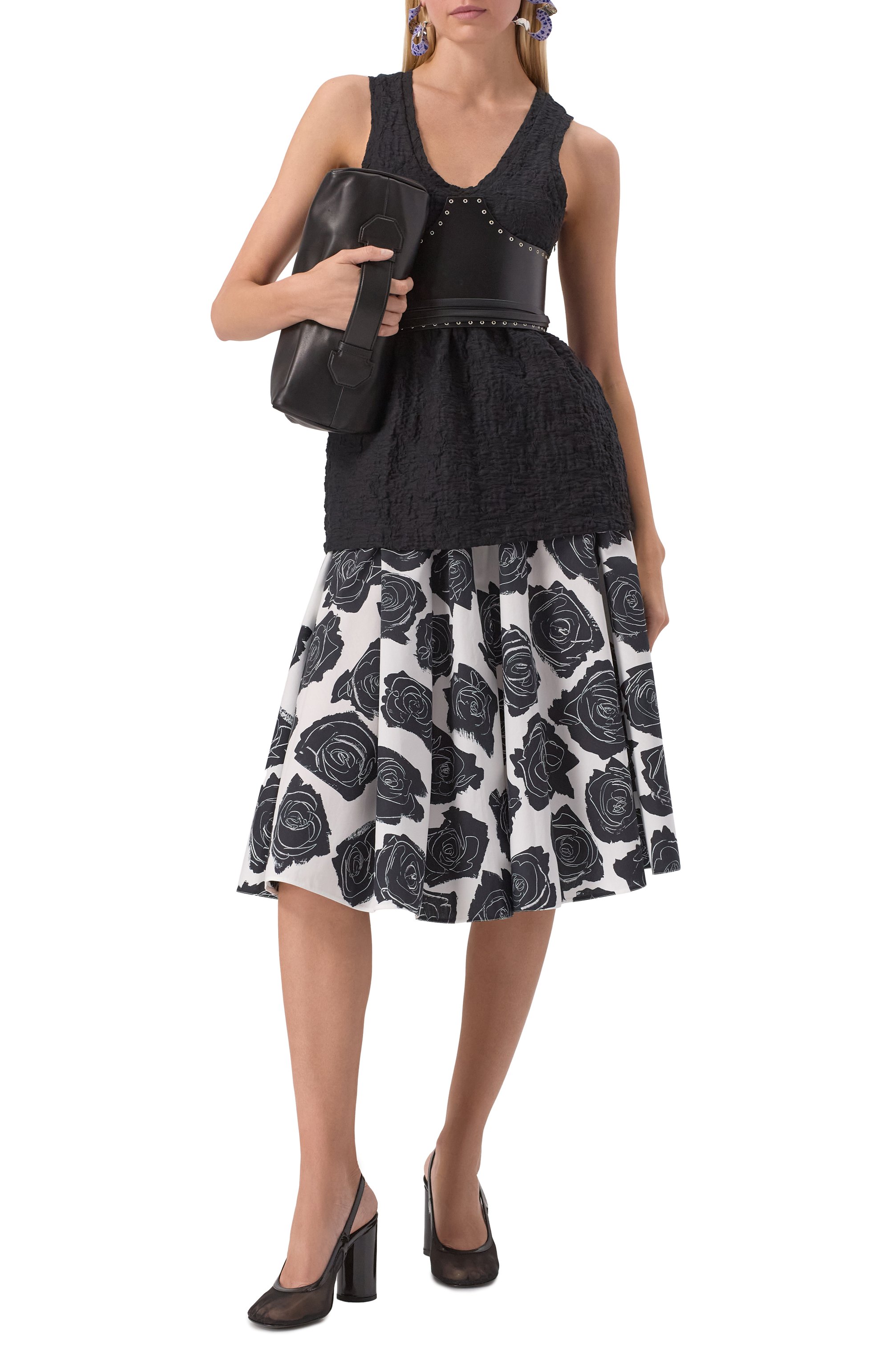 Хлопковая юбка MARNI, арт. G0MA0745A0/UTC520, фото 2