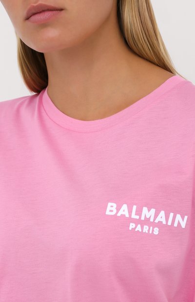 Хлопковая футболка BALMAIN, арт. UF11351/I382, фото 5