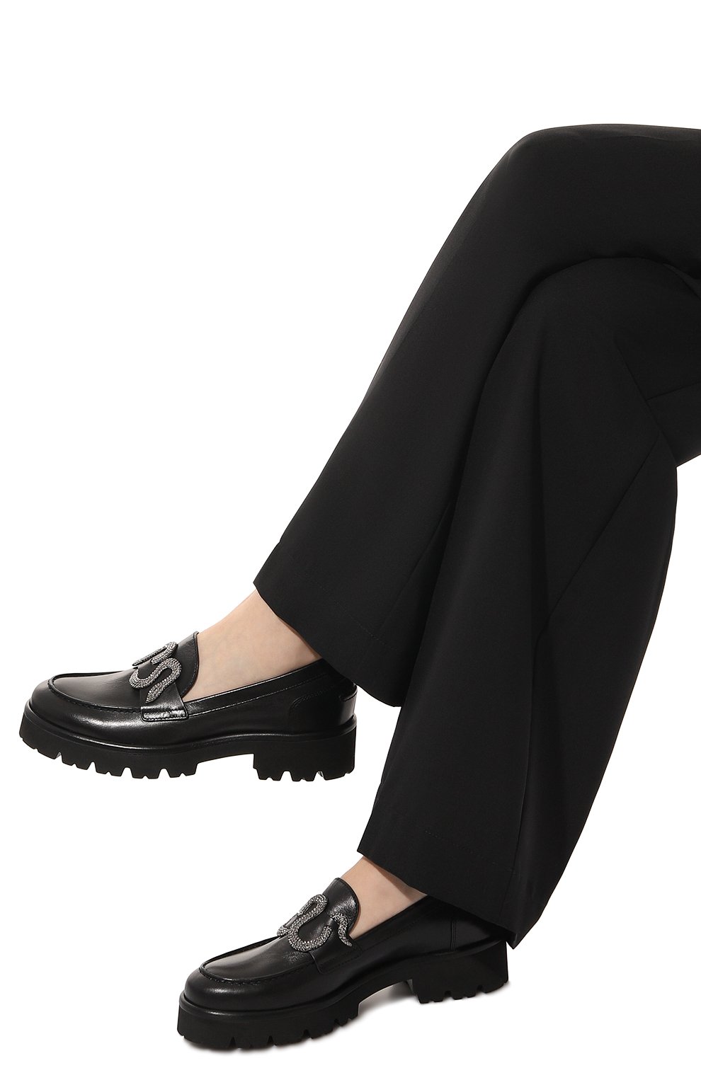 Кожаные лоферы morgana RENE CAOVILLA, арт. C11869-025/0001, фото 3