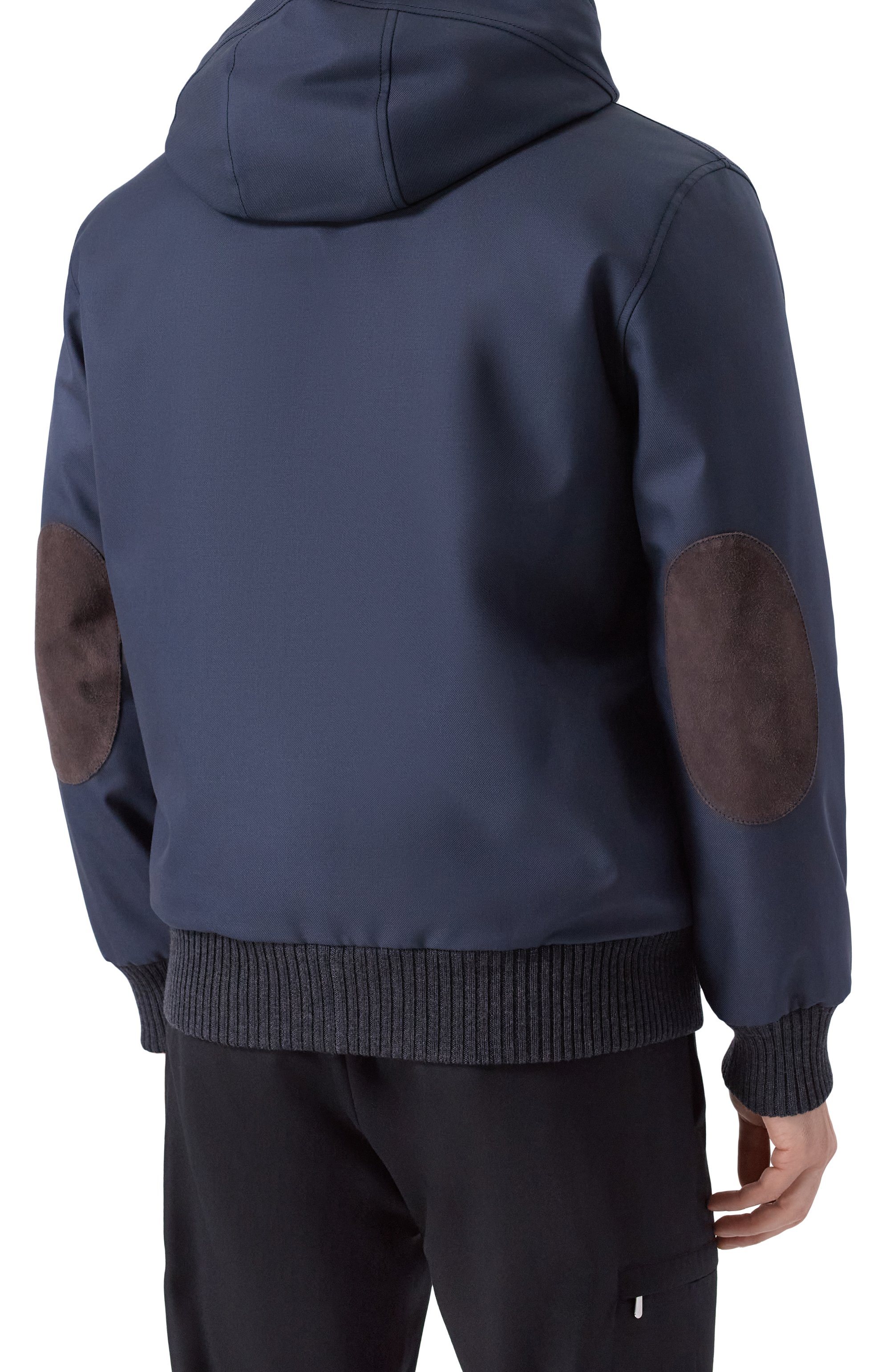 Бомбер с подкладкой из соболя BLACK SABLE темно-синего цвета по цене 2404000 руб., арт. BS-MWHB-EB, фото 4 Бомбер с подкладкой из соболя BLACK SABLE, арт. BS-MWHB-EB, фото 4