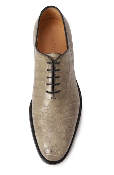 Оксфорды из кожи крокодила KITON, арт. USSCAR0/N102, фото 4