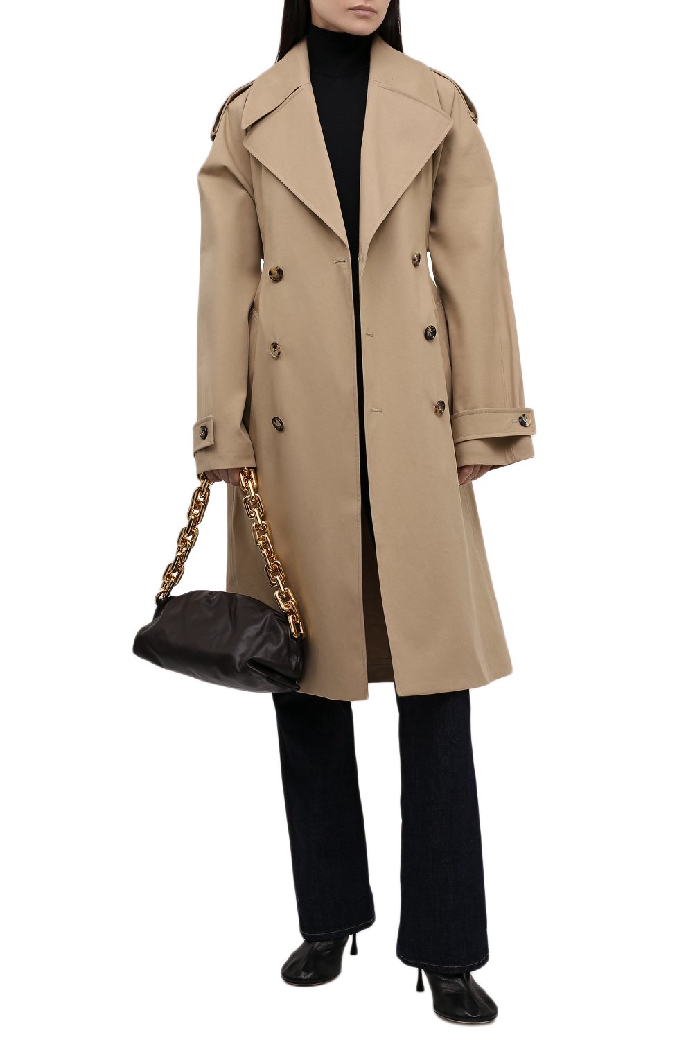 Сумка chain pouch BOTTEGA VENETA темно-коричневого цвета по цене 287000 руб., арт. 620230/VCP40, фото 3 Сумка chain pouch BOTTEGA VENETA, арт. 620230/VCP40, фото 3