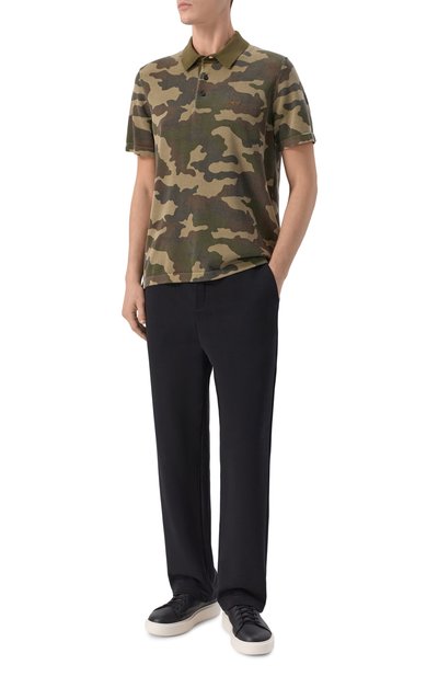 Хлопковое поло AERONAUTICA MILITARE хаки цвета по цене 21150 руб., арт. MA1622UL00932, фото 2 Хлопковое поло AERONAUTICA MILITARE, арт. MA1622UL00932, фото 2