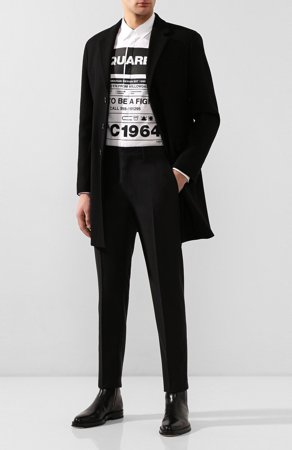 Брюки из смеси шерсти и шелка DSQUARED2, арт. S74KB0379/S39408, фото 2