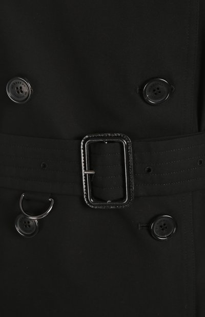 Тренч с поясом BURBERRY черного цвета по цене 213500 руб., арт. 3900843, фото 3 Тренч с поясом BURBERRY, арт. 3900843, фото 3