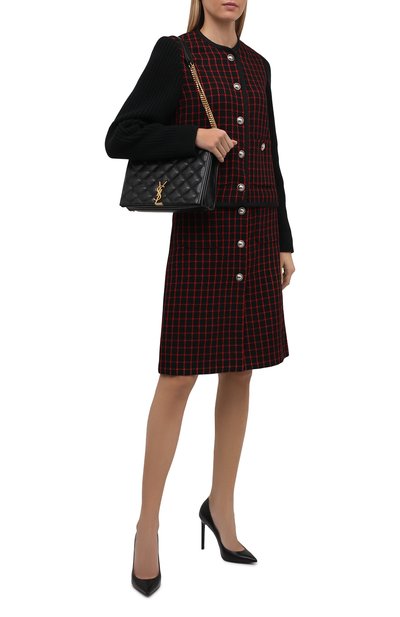 Шерстяная юбка MIU MIU красного цвета по цене 140000 руб., арт. MG1665-1ZGW-F0N98, фото 2 Шерстяная юбка MIU MIU, арт. MG1665-1ZGW-F0N98, фото 2