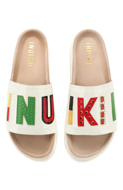 Шлепанцы INUIKII белого цвета по цене 24500 руб., арт. 70104-16, фото 5 Шлепанцы INUIKII, арт. 70104-16, фото 5