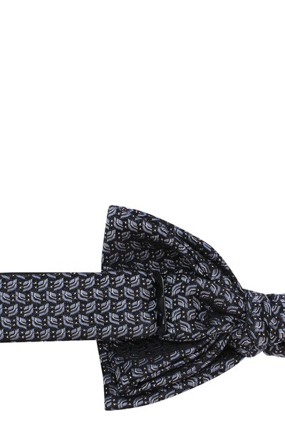 Шелковый галстук-бабочка с узором LANVIN, арт. 2048/B0W TIE, фото 3