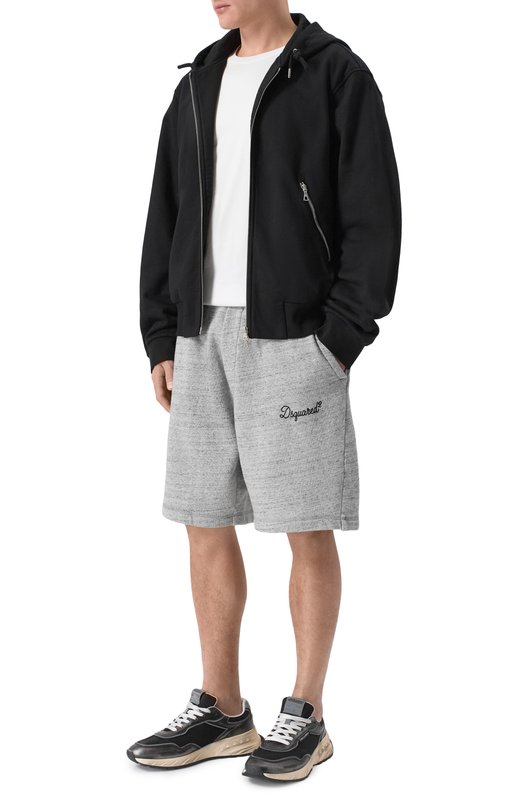 Хлопковые шорты Dsquared2 S74MU0970/D25026 Серый  S74MU0970/D25026 Фото 2