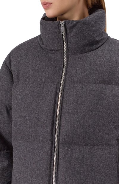 Пуховик из шерсти и кашемира 12 STOREEZ серого цвета по цене 69000 руб., арт. 133516, фото 5 Пуховик из шерсти и кашемира 12 STOREEZ, арт. 133516, фото 5