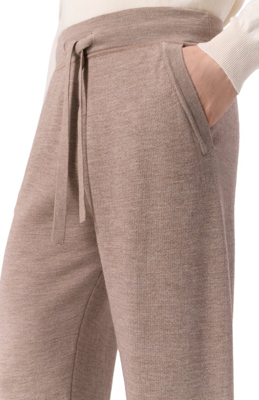 Брюки из хлопка и шерсти Andrea Campagna TS02-2109 Бежевый  TS02-2109 Фото 5