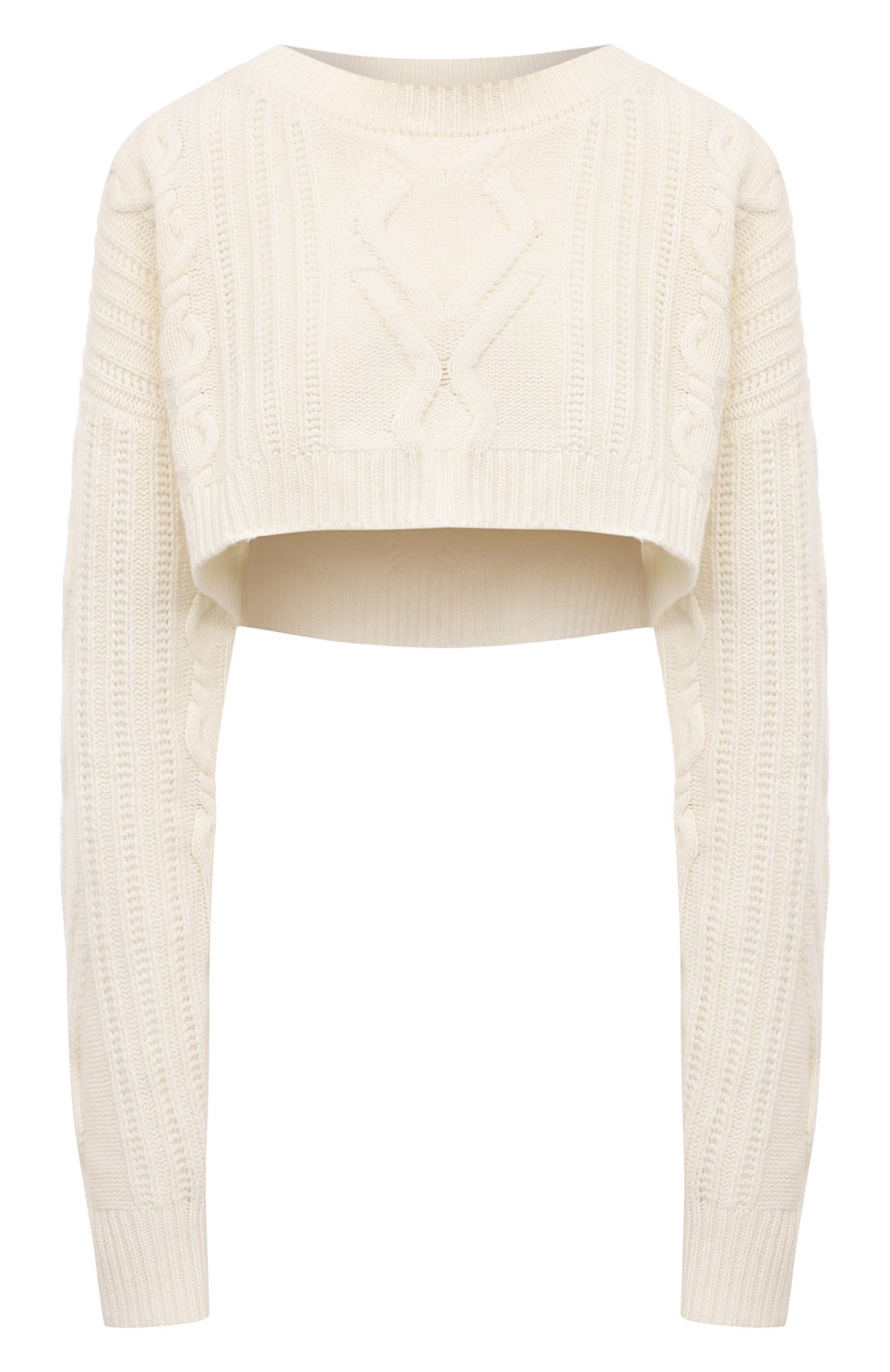 Шерстяной свитер DONDUP белого цвета по цене 42400 руб., арт. DT297/M00887D SZA, фото 1 Шерстяной свитер DONDUP, арт. DT297/M00887D SZA, фото 1