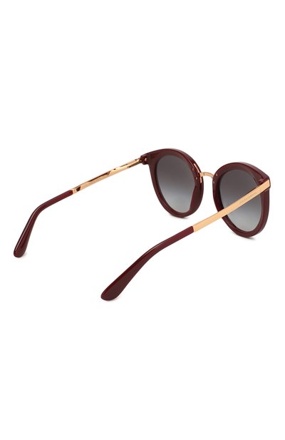 Солнцезащитные очки DOLCE & GABBANA бордового цвета по цене 22850 руб., арт. 4268-30918G, фото 4 Солнцезащитные очки DOLCE & GABBANA, арт. 4268-30918G, фото 4