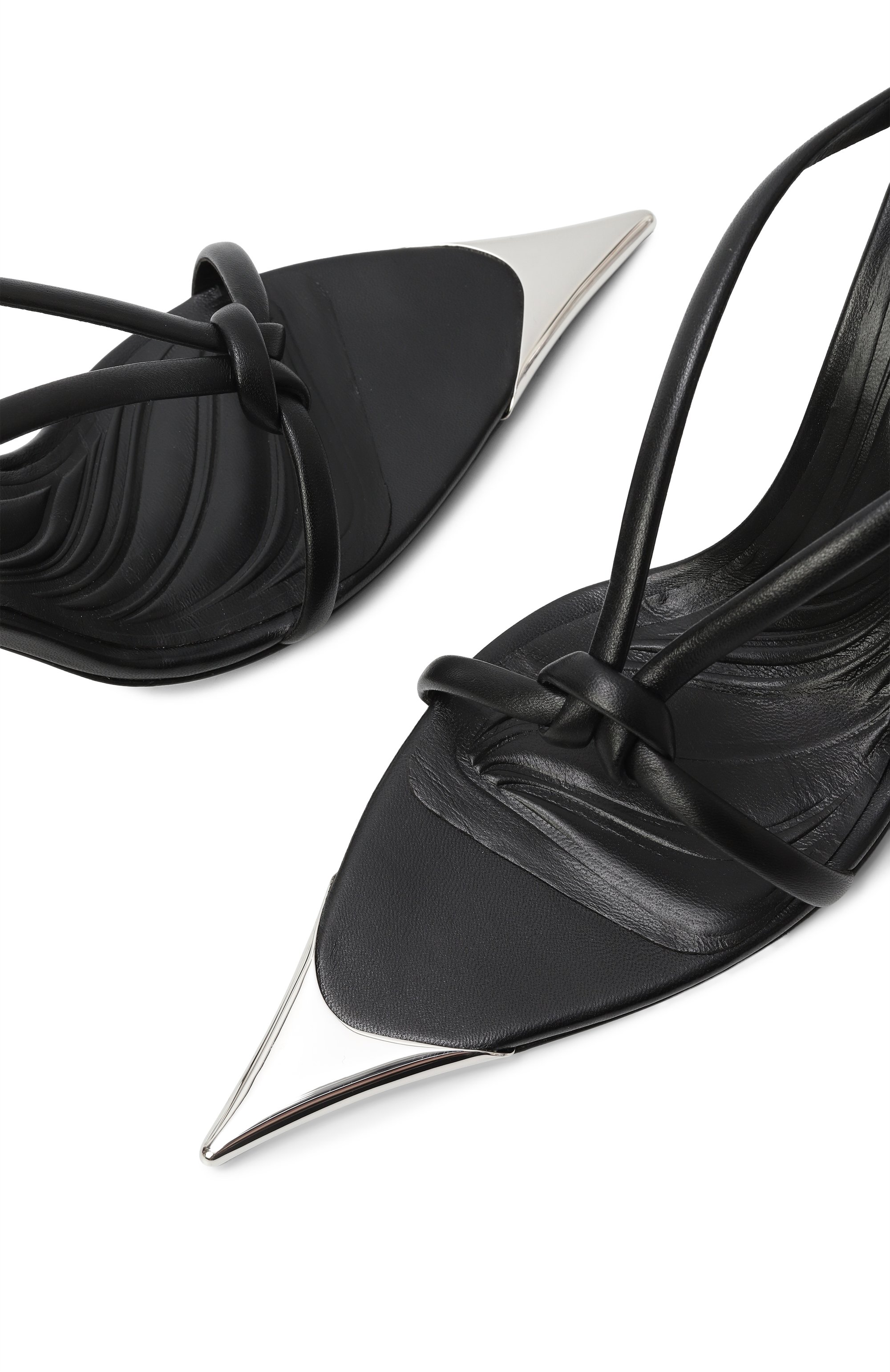 Кожаные мюли fang 95 MUGLER, арт. MUWSS25SC130_SL001, фото 7