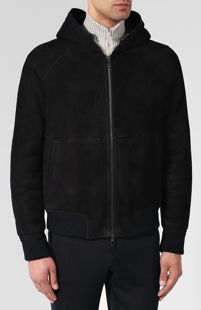 Дубленка на молнии с капюшоном ZEGNA, арт. URPMC/R174T, фото 3