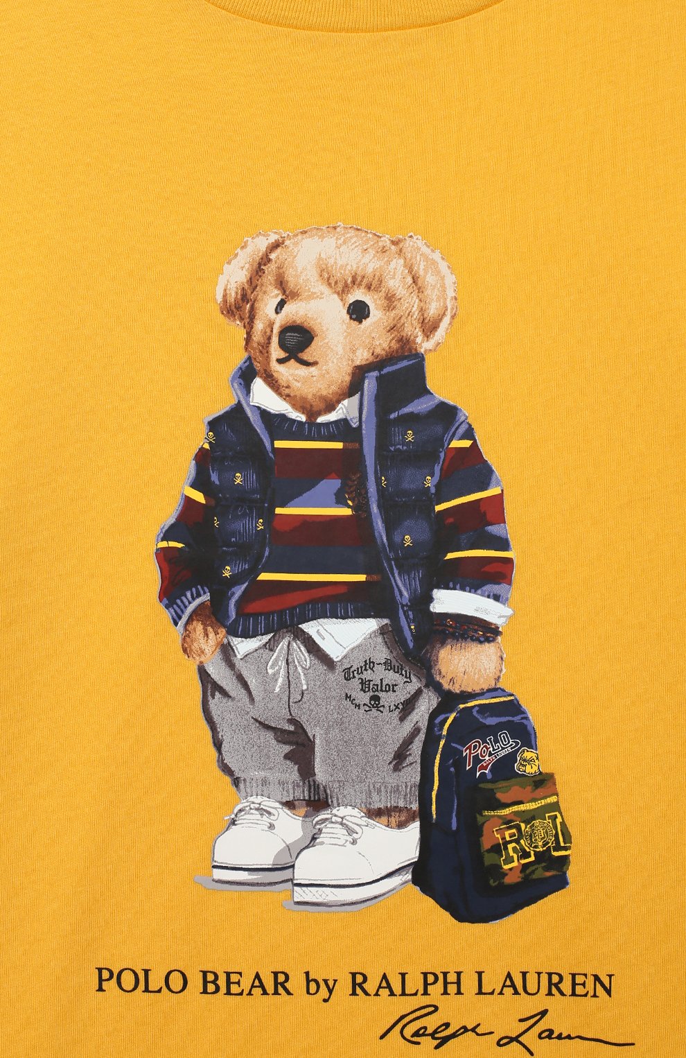 Хлопковая футболка POLO RALPH LAUREN, арт. 323799045, фото 3