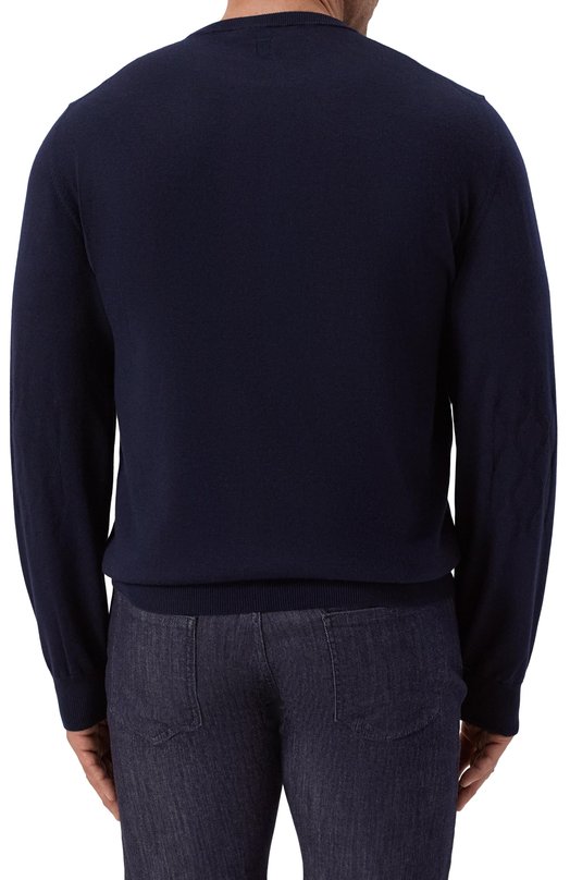 Шерстяной джемпер Canali C0012B/MK02358 Синий  C0012B/MK02358 Фото 4