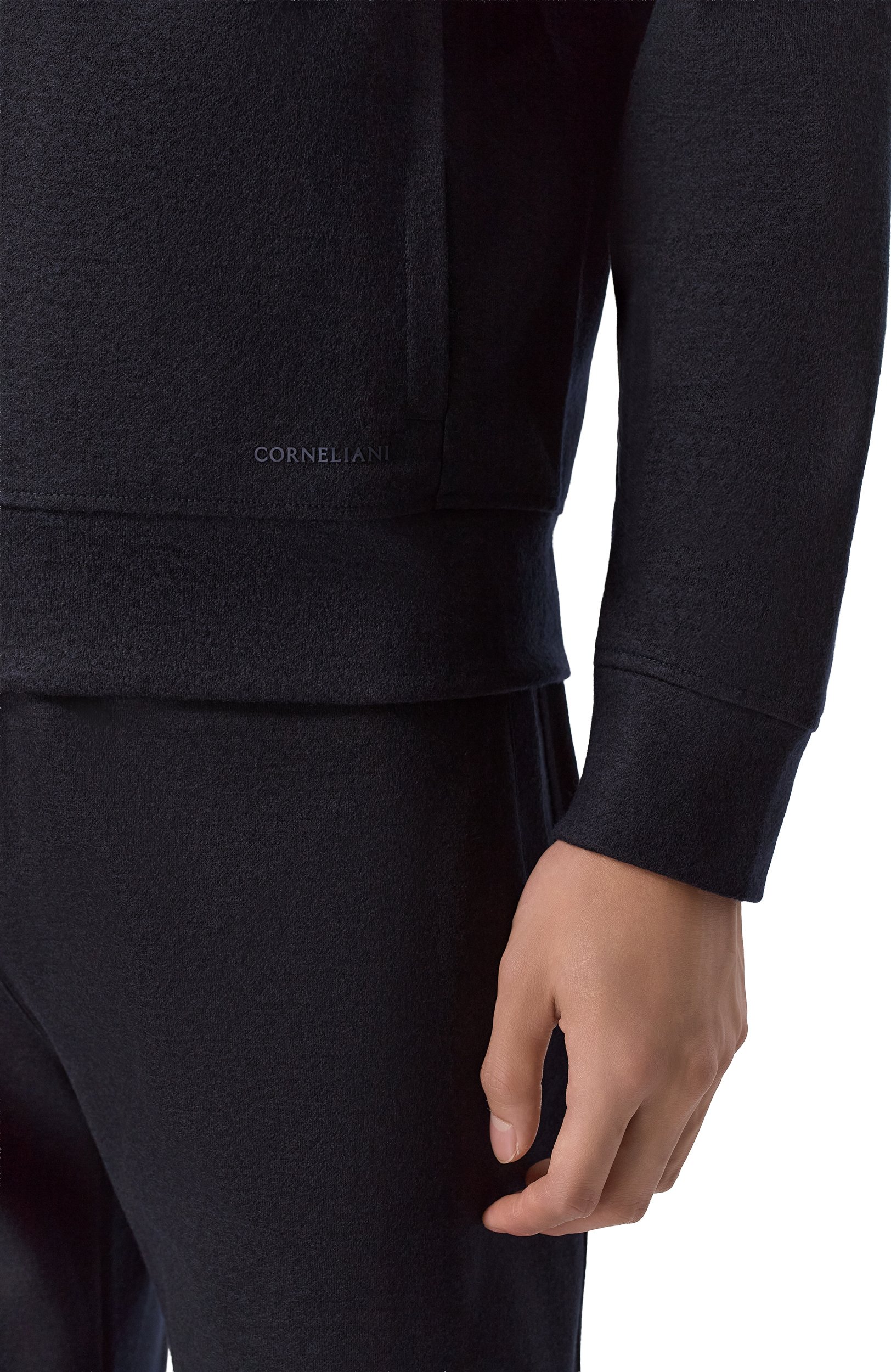 Толстовка из хлопка и шерсти CORNELIANI, арт. 28G566/2A25014, фото 5