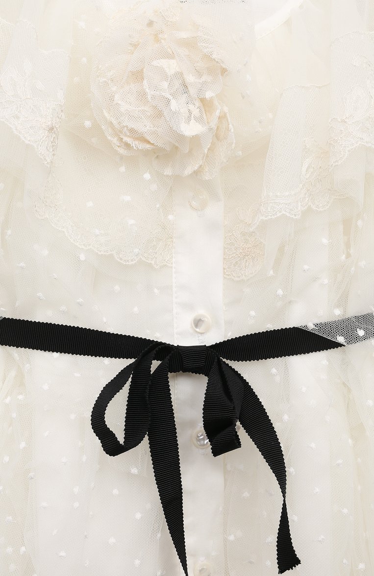 Детское платье DESIGNERS CAT кремового цвета, арт. 100000K01001588 F0RELIA DRESS | Фото 3 (Материал подклада: Хлопок; Материал сплава: Проставлено; Драгоценные камни: Проставлено; Материал внешний: Синтетический материал; Рукава: Длинные; Девочки Кросс-КТ: Платье-одежда; Случай: Вечерний; Ростовка одежда: 16 лет | 164 см, 10 - 11 лет | 140 - 146см, 12 лет | 152 см)