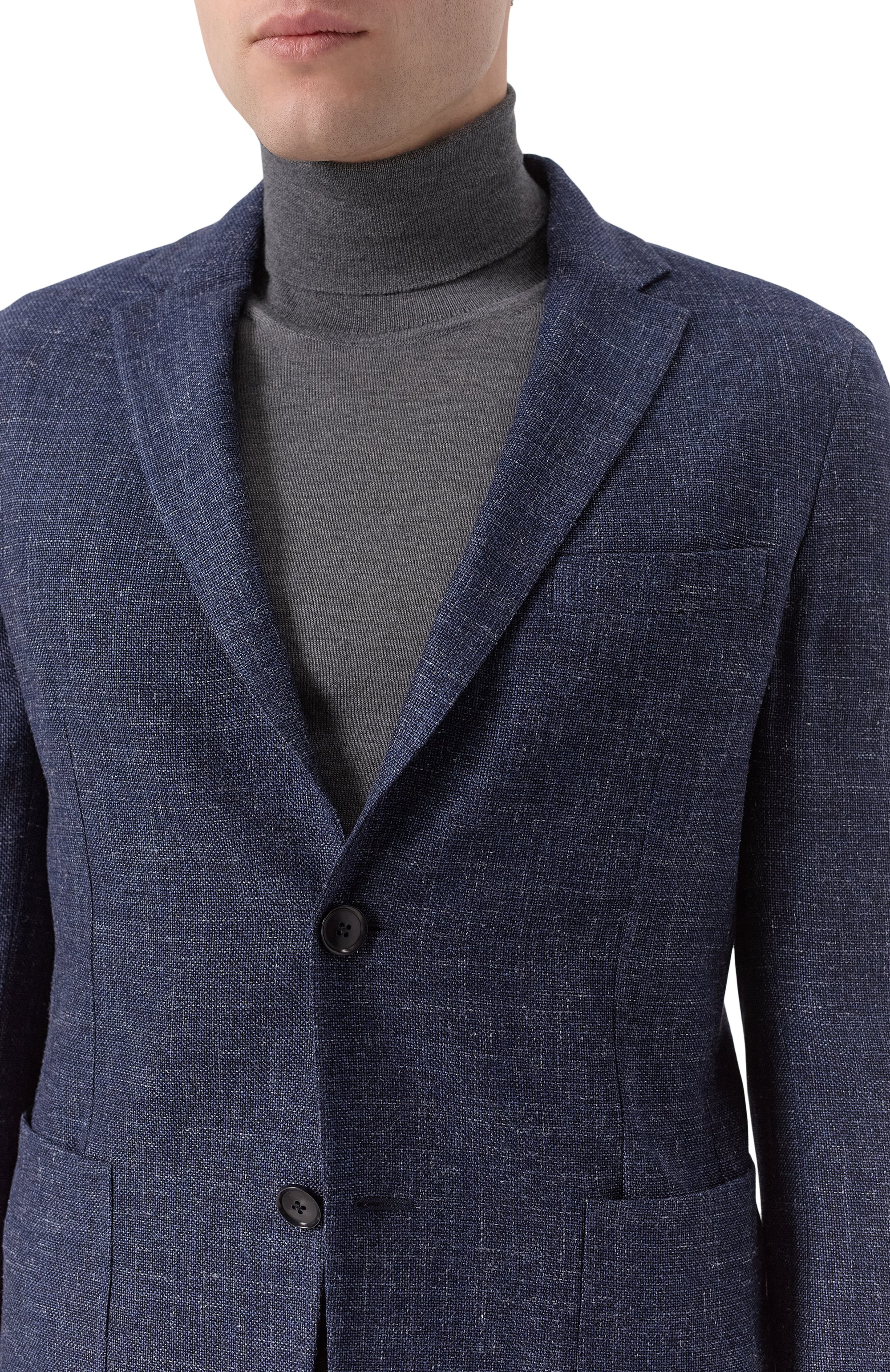 Пиджак из шерсти и шелка ZEGNA, арт. 1DNMG0/949701A9, фото 7