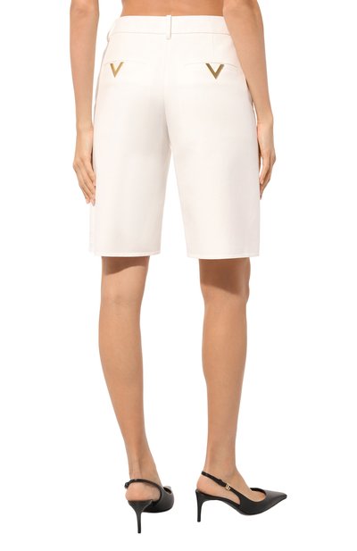 Хлопковые шорты VALENTINO, арт. 5B3RD0G975Y, фото 4