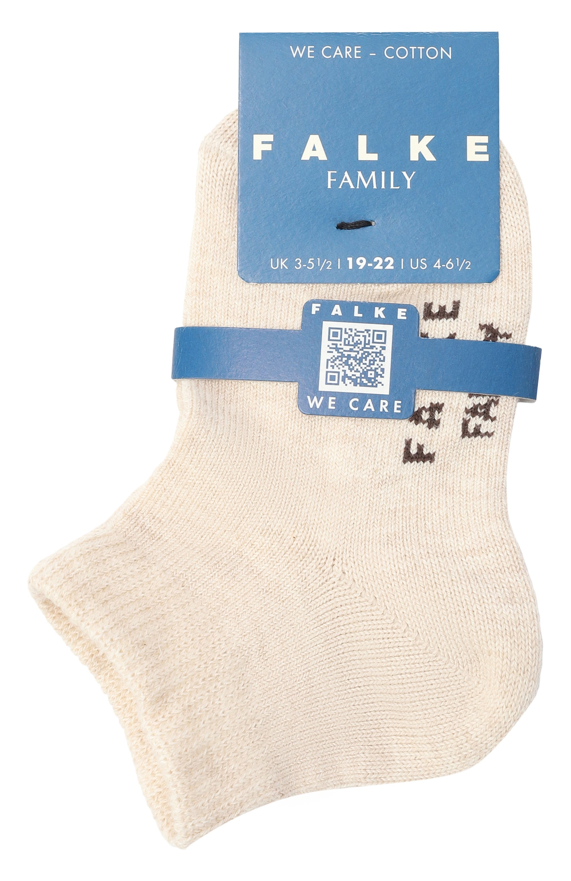 Хлопковые носки FALKE светло-бежевого цвета по цене 1570 руб., арт. 12997, фото 1 Хлопковые носки FALKE, арт. 12997, фото 1