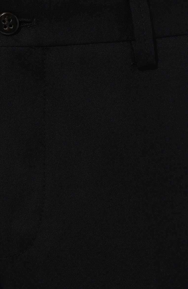 Мужские шерстяные брюки-карго CORNELIANI темно-синего цвета, арт. 944L02-9418111 | Фото 5 (Материал внешний: Шерсть; Длина (брюки, джинсы): Стандартные; Стили: Кэжуэл; Случай: Повседневный; Силуэт М (брюки): Карго)
