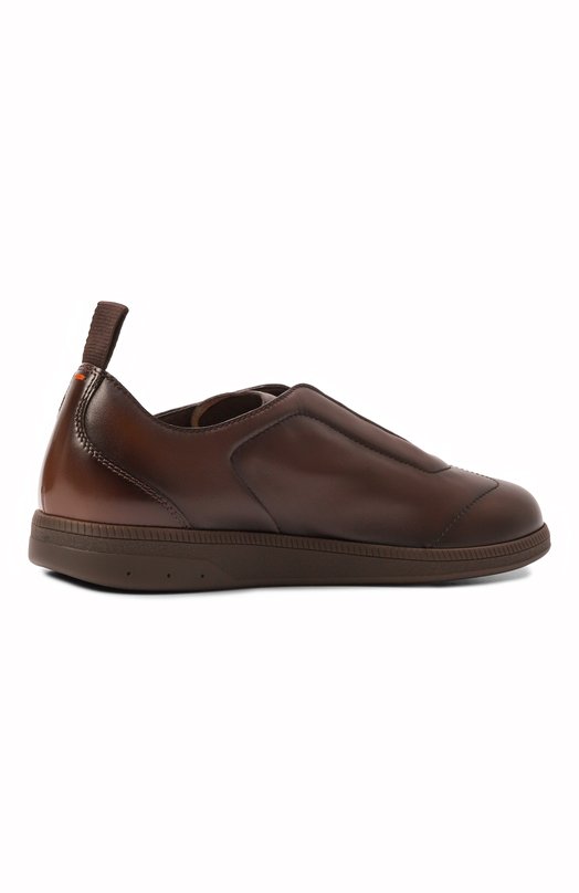 Кожаные кеды DBS-Olympic Santoni MBPG22109DKTT0IL Коричневый  MBPG22109DKTT0IL Фото 5