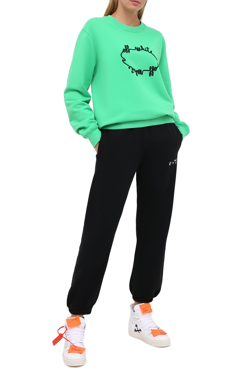 Комбинированные кеды off-court 3.0 OFF-WHITE белого цвета по цене 86100 руб., арт. 0WIA112E20LEA0010100, фото 2 Комбинированные кеды off-court 3.0 OFF-WHITE, арт. 0WIA112E20LEA0010100, фото 2