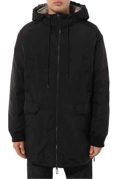 Двусторонний пуховик EMPORIO ARMANI черного цвета по цене 74250 руб., арт. 6R1L95/1NHMZ, фото 3 Двусторонний пуховик EMPORIO ARMANI, арт. 6R1L95/1NHMZ, фото 3