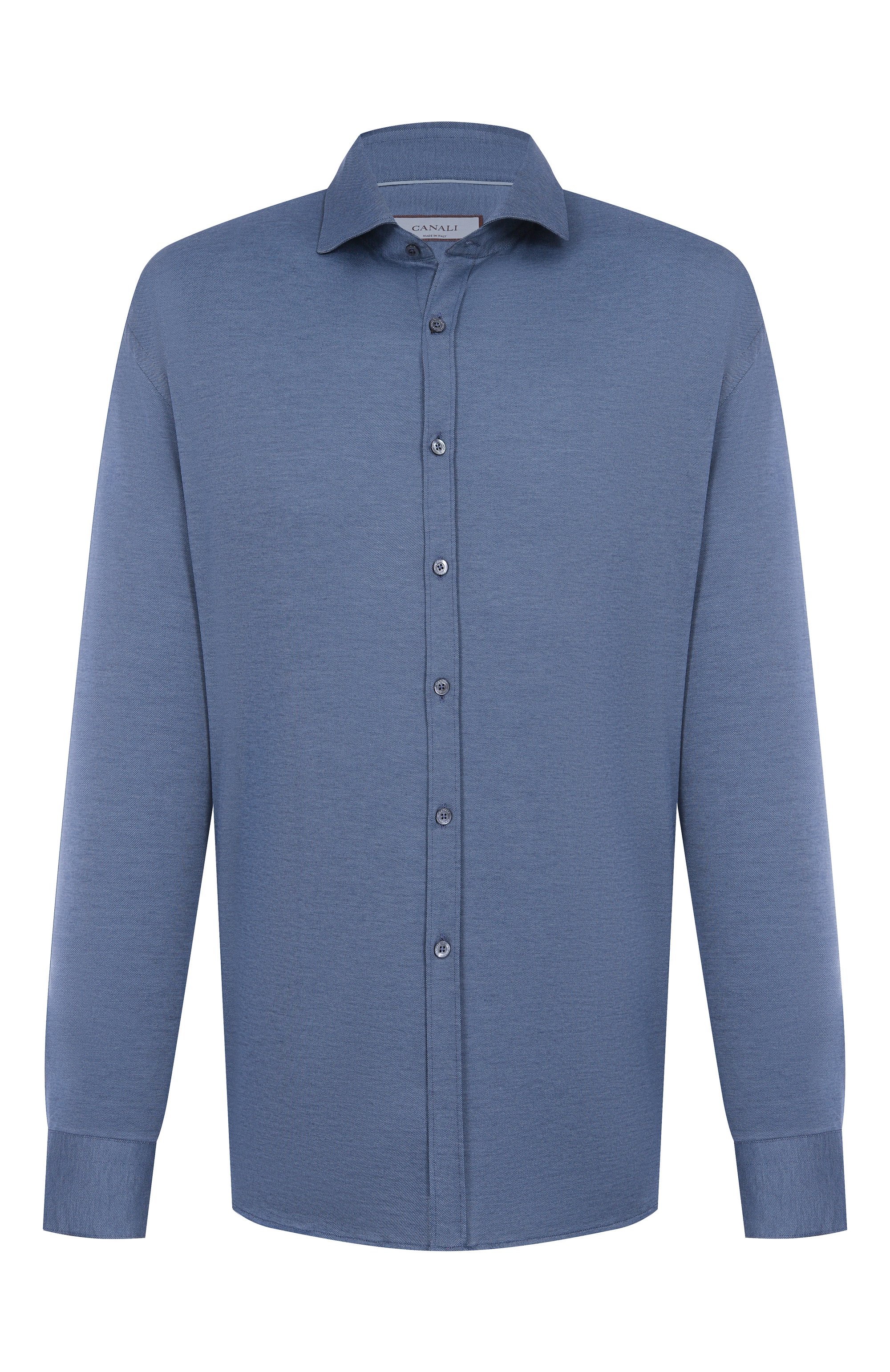 Рубашка из хлопка и лиоцелла CANALI, арт. CSL70B1/GN03485, фото 1
