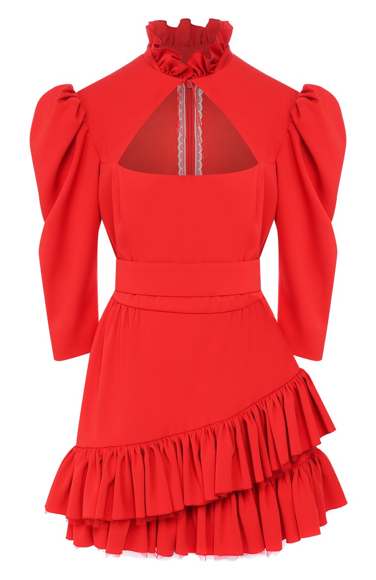 Женское платье ULYANA SERGEENKO оранжевого цвета, арт. 1511т19 (ABC003FW19P) | Фото 1 (Рукава: 3/4; Длина Ж (юбки, платья, шорты): Мини; Материал подклада: Шелк; Материал внешний: Синтетический материал; Случай: Повседневный; Статус проверки: Проверена категория; Женское Кросс-КТ: Платье-одежда; Материал сплава: Проставлено; Драгоценные камни: Проставлено)