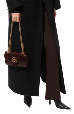 Сумка gg marmont mini из кожи аллигатора GUCCI, арт. 446744 EV40E, фото 2