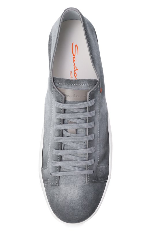 Замшевые кеды Cleanic Santoni MBCG21571BARTA0L Серый  MBCG21571BARTA0L Фото 5