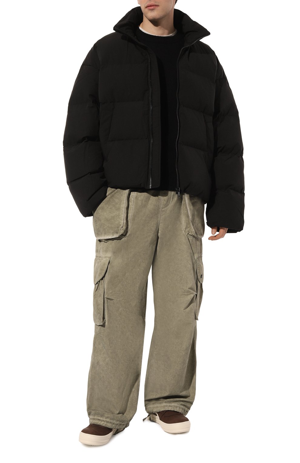 Кожаные ботинки luxor geobasket RICK OWENS, арт. RU02C7894/LWNLP0, фото 2