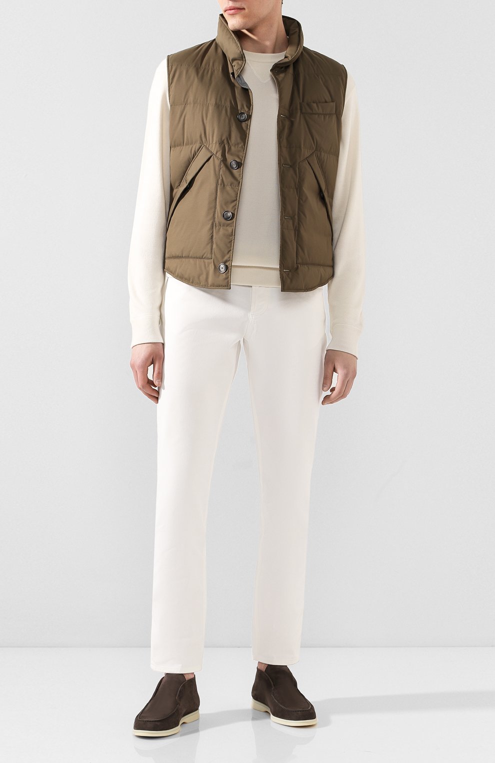 Замшевые ботинки open walk LORO PIANA, арт. FAB4368, фото 2