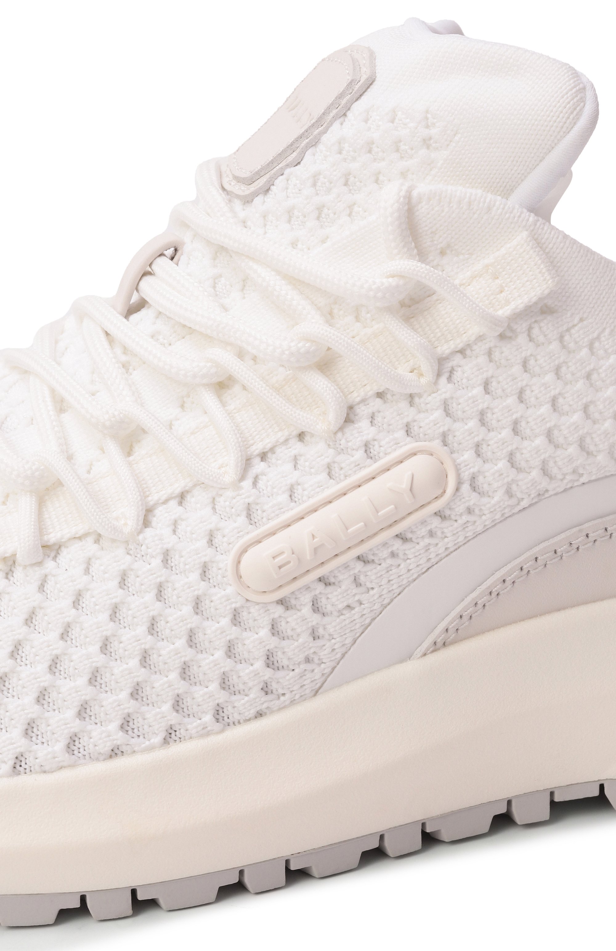 Комбинированные кроссовки outline BALLY белого цвета по цене 65850 руб., арт. MSK09W/TE036, фото 7 Комбинированные кроссовки outline BALLY, арт. MSK09W/TE036, фото 7