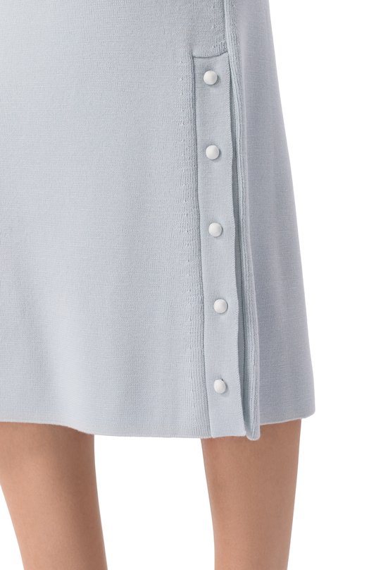 Шерстяная юбка Jil Sander J02MA0366/J14830 Голубой  J02MA0366/J14830 Фото 5
