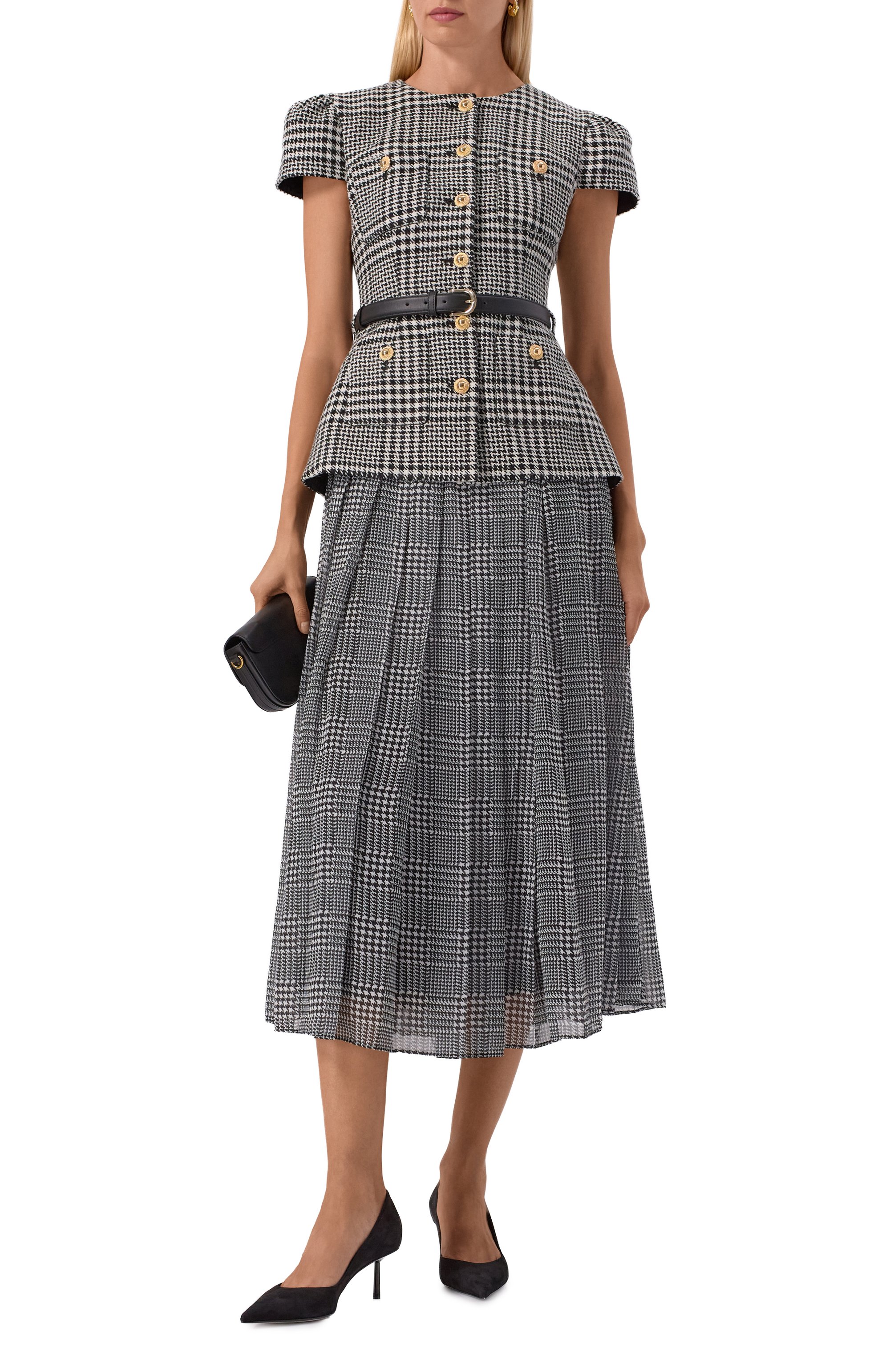 Платье SELF-PORTRAIT, арт. PF25-017MC-BW, фото 2