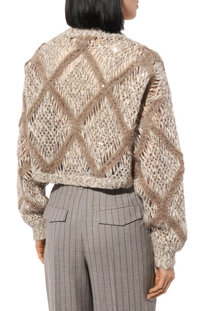 Шерстяной свитер BRUNELLO CUCINELLI, арт. MCER10200P, фото 4